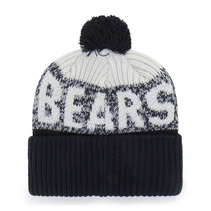 Chicago Bears 47 Brand Navy Bone Chill Cuff Knit Hat