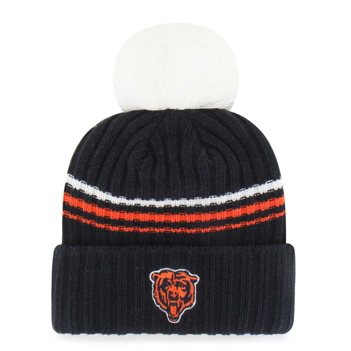 Chicago Bears 47 Brand Navy Fuzzy Script Cuff Knit Hat
