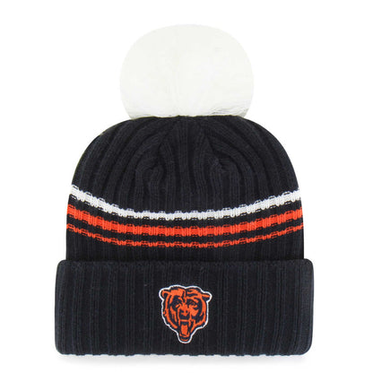 Chicago Bears 47 Brand Navy Fuzzy Script Cuff Knit Hat