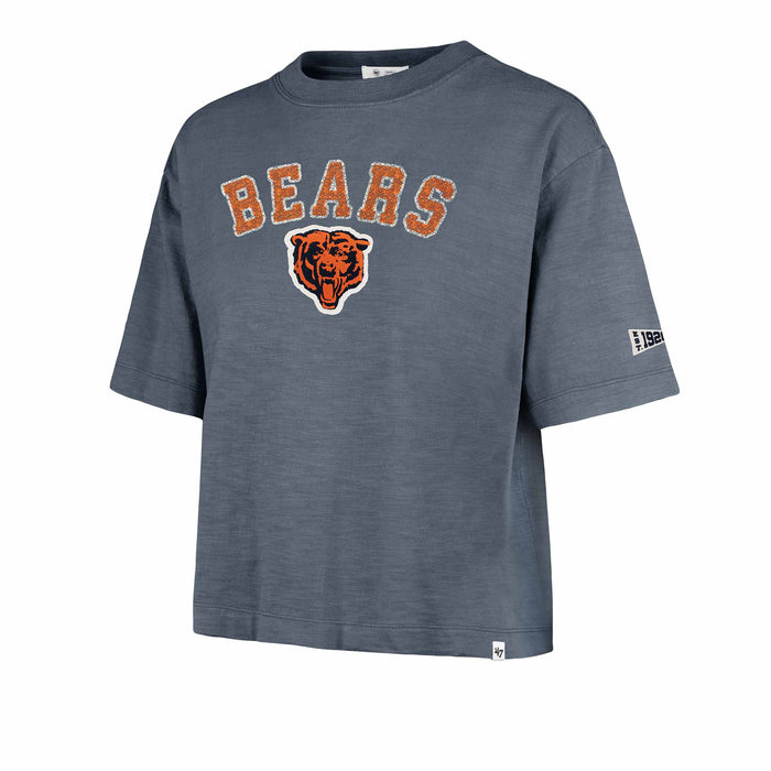 Chicago Bears 47 Brand Women's Historic Rusted Navy Elmore Heavy Slub Tee