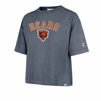 Chicago Bears 47 Brand Women's Historic Rusted Navy Elmore Heavy Slub Tee