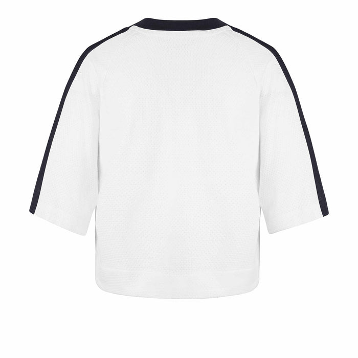 Chicago Bears 47 Brand Women's Historic White Big Overarch Drop Needle Tee