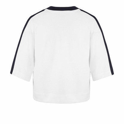Chicago Bears 47 Brand Women's Historic White Big Overarch Drop Needle Tee