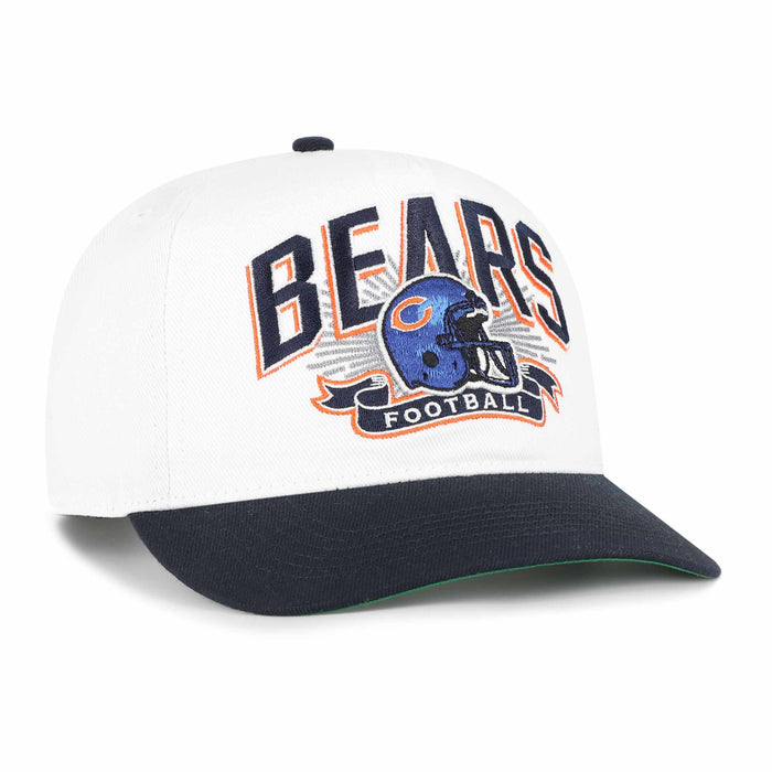 Chicago Bears 47 Brand Youth Historic White Prime Play Hitch Adjustable Cap