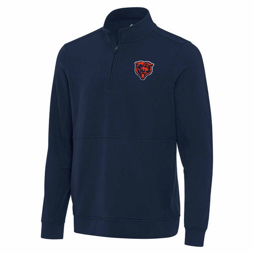 Chicago Bears Antigua Echelon Quarter Zip Pullover Sweatshirt