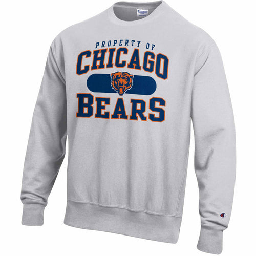Chicago Bears Champion Reverse Weave Grey Property Of Crewneck Sweatshirt