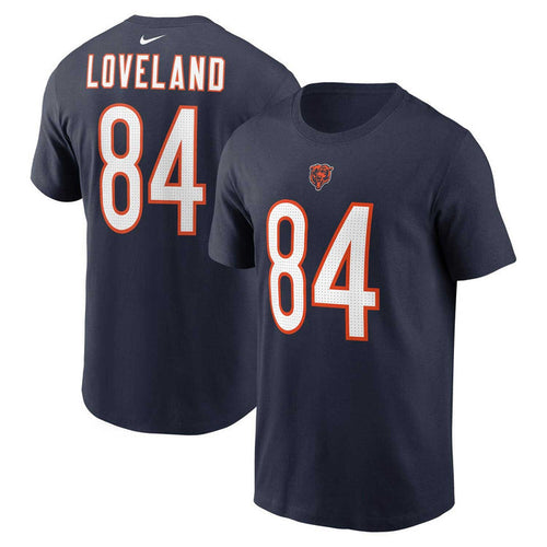 Chicago Bears Colston Loveland Nike Home Name & Number T-Shirt
