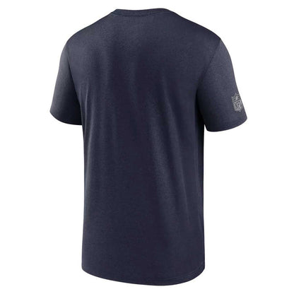 Chicago Bears Nike Marine Blue Chest Logo Issue Crew Neck Tee Shirt