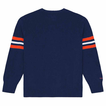 Chicago Bears Mitchell And Ness Head Coach Striped Crew Neck