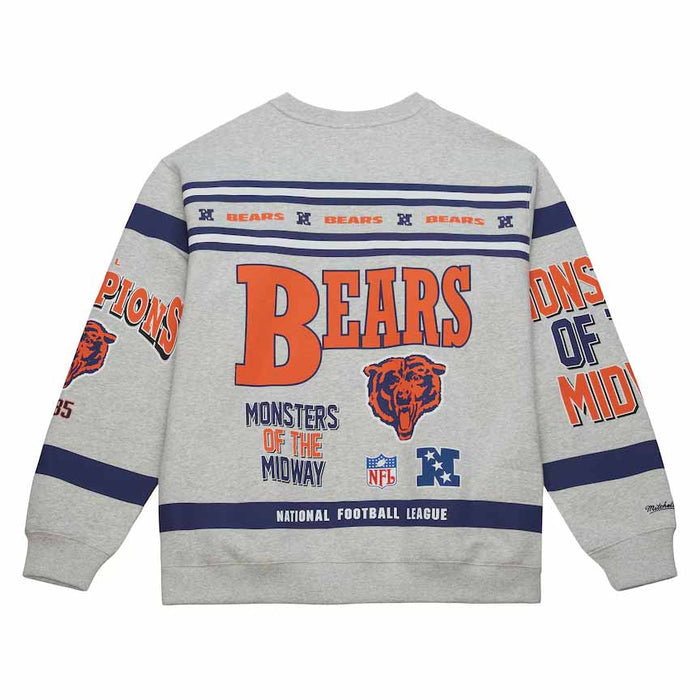 Chicago Bears Mitchell & Ness All Over Print Crewneck Sweatshirt