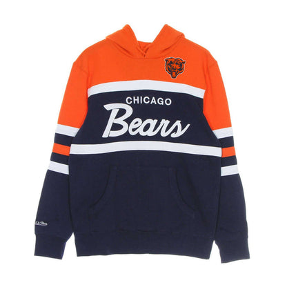 Chicago Bears Mitchell & Ness Orange & Navy Head Coach Hooded Sweatshirt