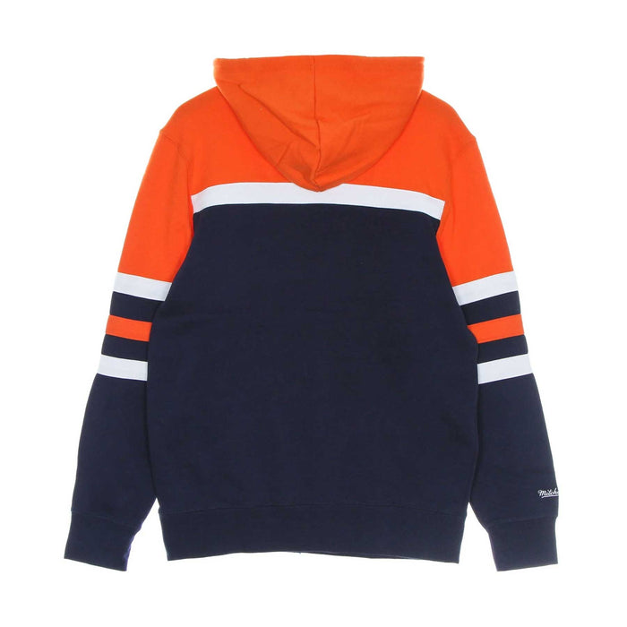 Chicago Bears Mitchell & Ness Orange & Navy Head Coach Hooded Sweatshirt