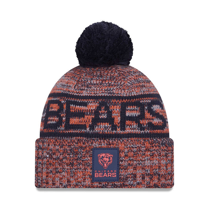 Chicago Bears New Era 2025 Bear Face Sideline Sport Knit Winter Hat