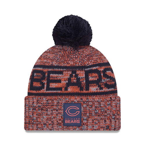Chicago Bears New Era 2025 C Logo Sideline Sport Knit Winter Hat