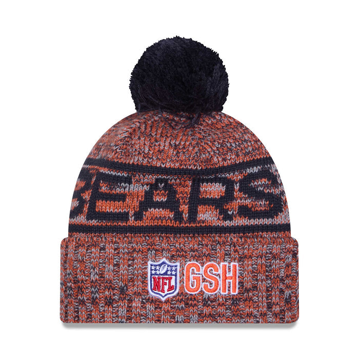 Chicago Bears New Era 2025 C Logo Sideline Sport Knit Winter Hat