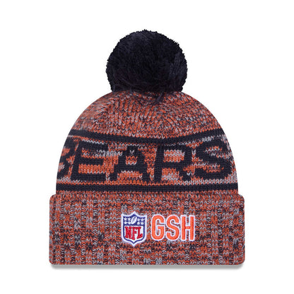 Chicago Bears New Era 2025 C Logo Sideline Sport Knit Winter Hat