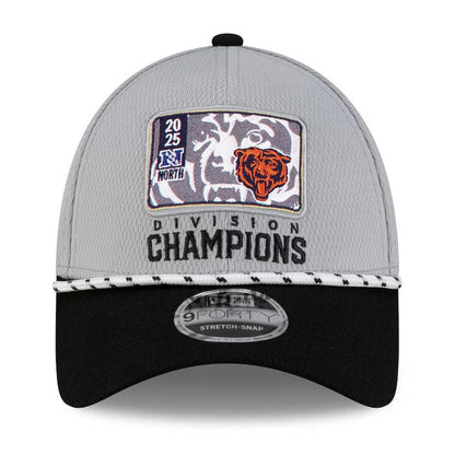 Chicago Bears New Era 2025 NFC North Division Champs Locker Room Adjustable Cap