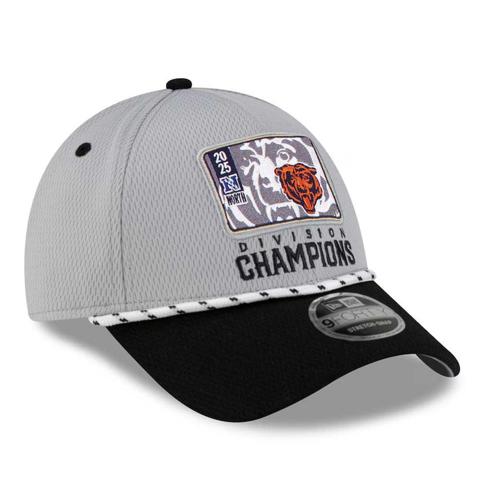 Chicago Bears New Era 2025 NFC North Division Champs Locker Room Adjustable Cap