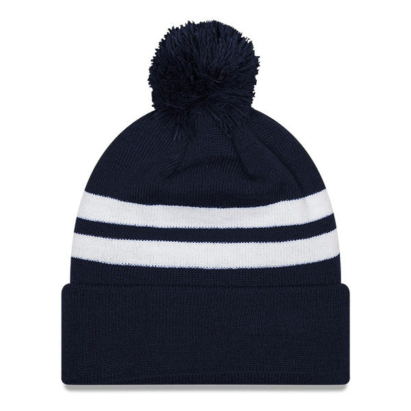 Chicago Bears New Era 2025 NFC North Division Champs Navy Beanie With POM Knit Hat