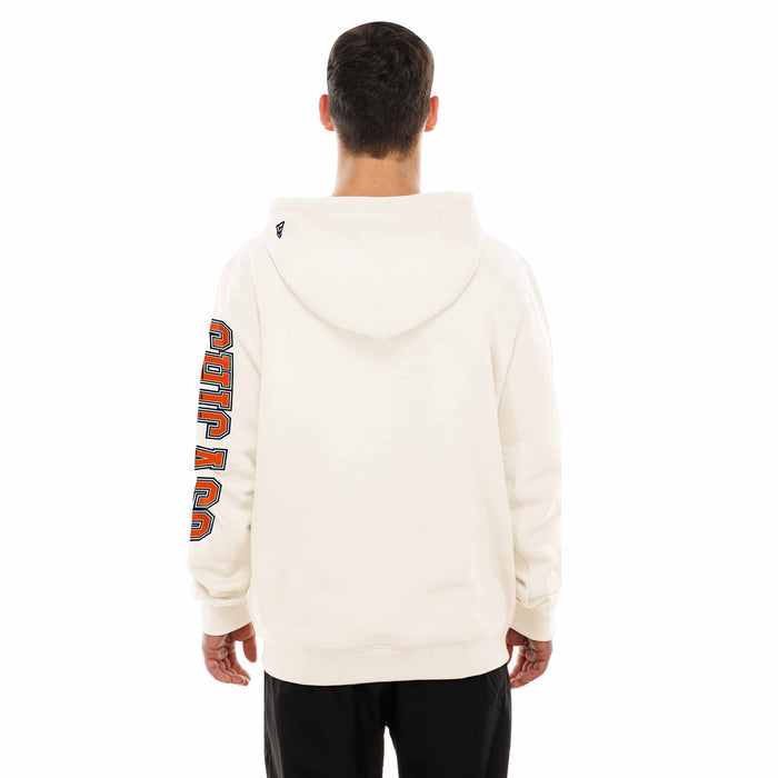 Chicago Bears New Era Retro Pop Cream Hooded Sweatshirt