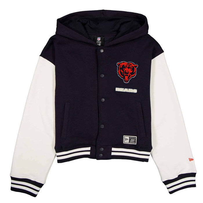 Chicago Bears New Era Women's Classic Button Down Bomber Jacket