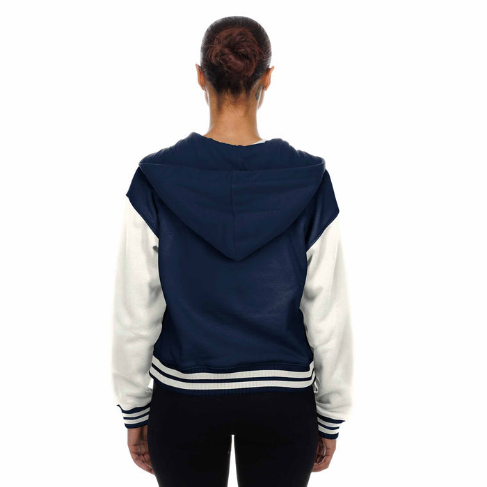 Chicago Bears New Era Women's Classic Button Down Bomber Jacket