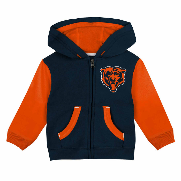 Chicago Bears Toddler Stadium 2.0 Full Zip Hooded Sweatshirt