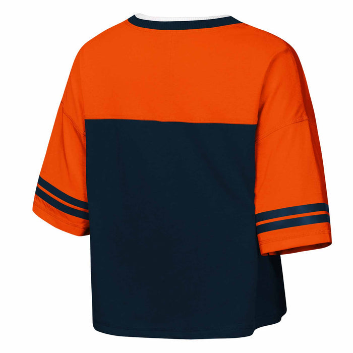 Chicago Bears Youth Gridiron Goddess Short Sleeve Jersey Top