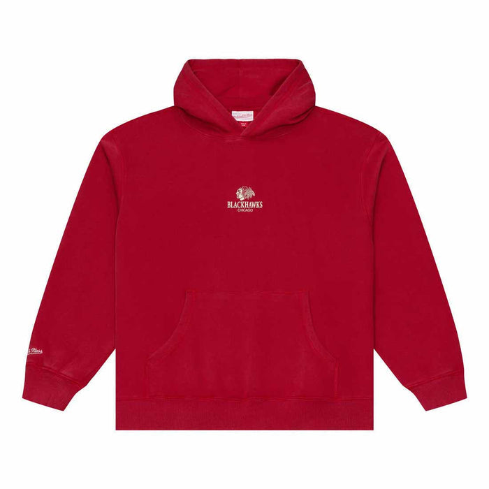Chicago Blackhawks Mitchell And Ness Core Essentials Hooded Sweatshirt