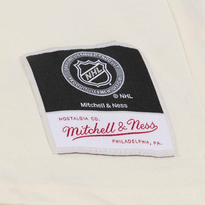 Chicago Blackhawks Mitchell And Ness Womens Retro Roots Boxy Yoke Crop Top Tee Shirt