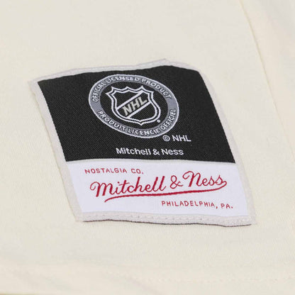 Chicago Blackhawks Mitchell And Ness Womens Retro Roots Boxy Yoke Crop Top Tee Shirt