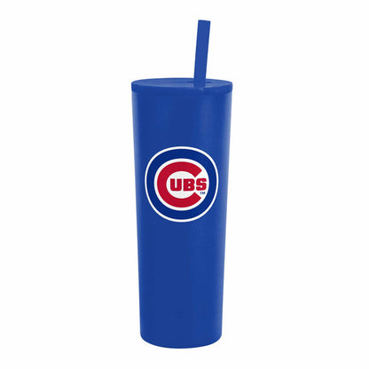 Chicago Cubs 30oz Royal Bullseye 150 Year Logo Straw Tumbler