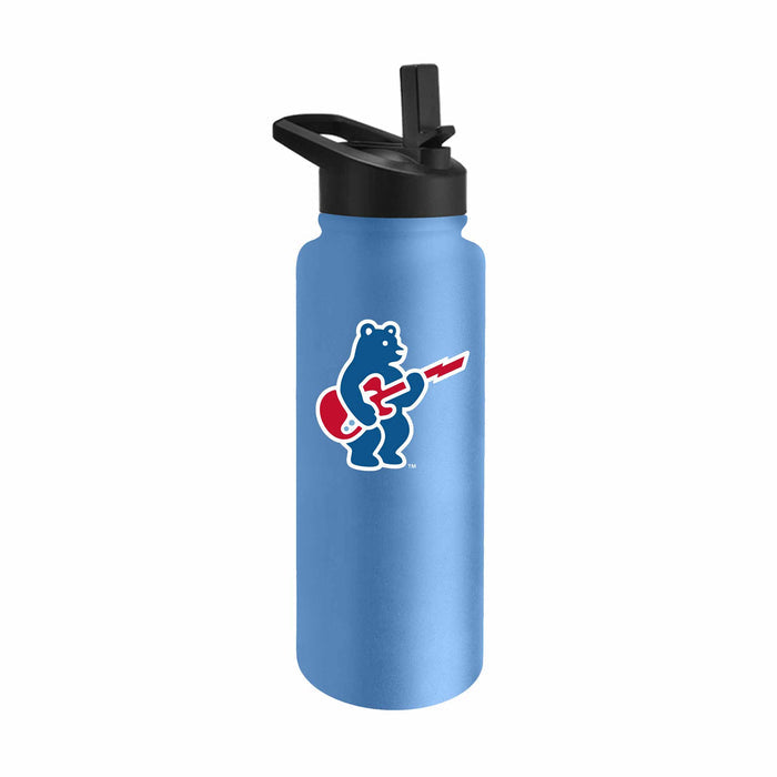 Chicago Cubs 34oz Baby Blue Alt 2 Rock Bear Logo Quencher Bottle