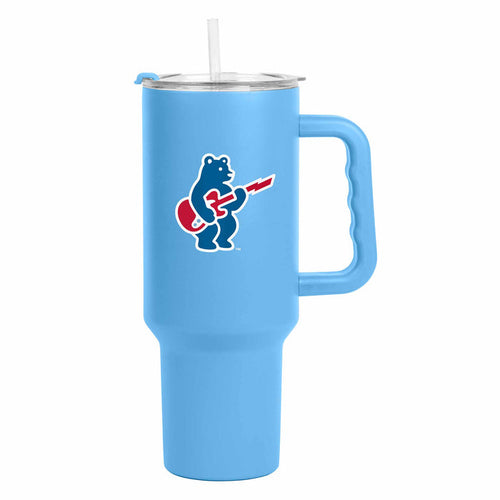 Chicago Cubs 40oz Baby Blue Alt 2 Rock Bear Logo Tumbler