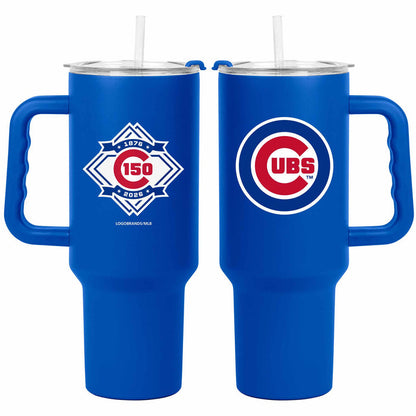 Chicago Cubs 40oz Royal Bullseye 150 Year Logo Tumbler