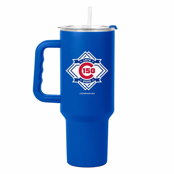 Chicago Cubs 40oz Royal Bullseye 150 Year Logo Tumbler