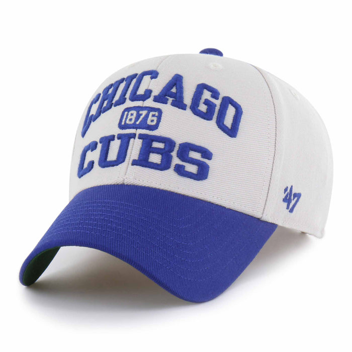 Chicago Cubs 47 Brand Bone Broke Line MVP Adjustable Cap