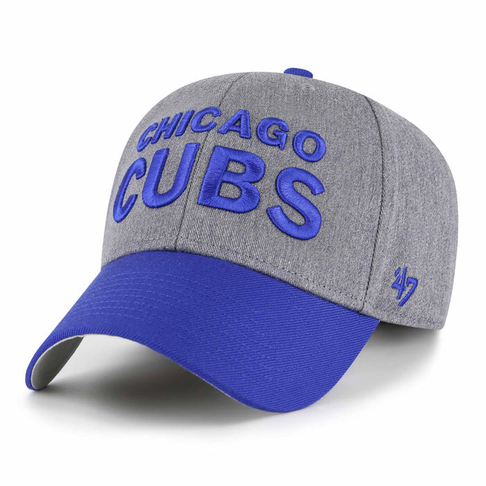 Chicago Cubs 47 Brand Charcoal Granite Script Adjustable Cap