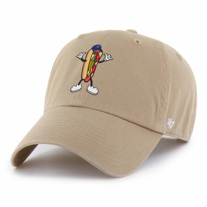 Chicago Cubs 47 Brand Khaki Hot Dog Clean Up Adjustable Cap