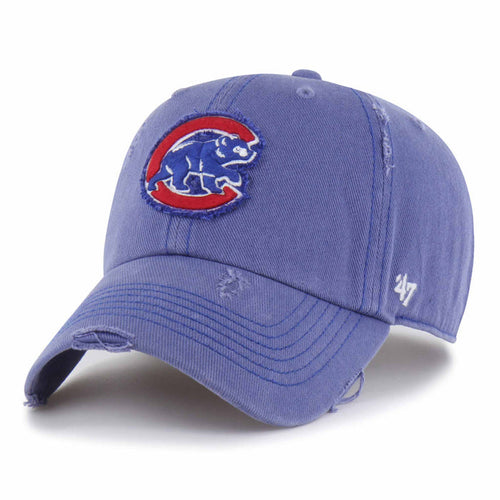 Chicago Cubs 47 Brand Thrift Blue Weathered Clean Up Adjustable Cap