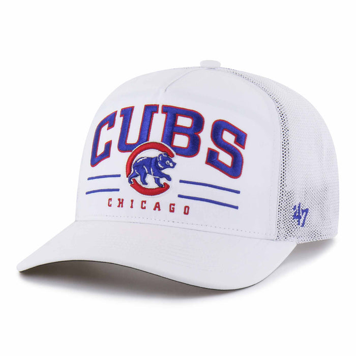 Chicago Cubs 47 Brand White BRRR Roscoe Mesh Hitch Adjustable Cap