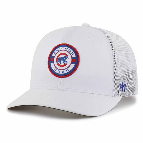 Chicago Cubs 47 Brand White Strand Trucker Adjustable Cap
