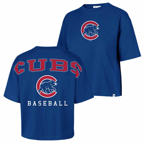 Chicago Cubs 47 Brand Women's Back Out City Short Sleeve T Shirt