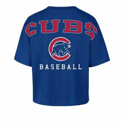 Chicago Cubs 47 Brand Women's Back Out City Short Sleeve T Shirt