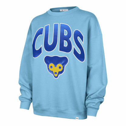 Chicago Cubs 47 Brand Women's Extra Innings Oversized Crewneck Sweatshirt