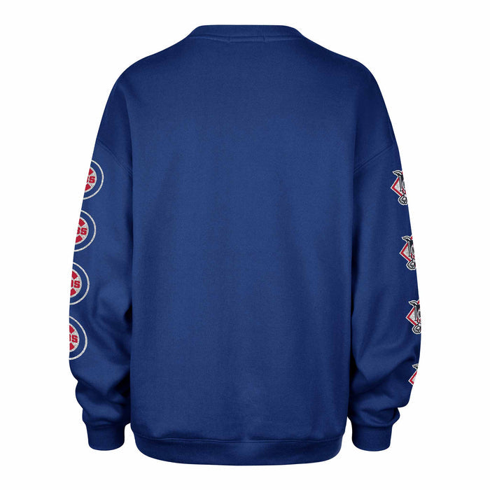 Chicago Cubs 47 Brand Women's Go Big Oversized Crewneck Sweatshirt