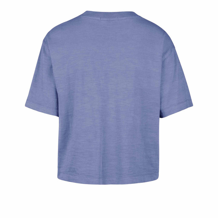 Chicago Cubs 47 Brand Women's Mindi Heavy Slub Crop Short Sleeve T Shirt