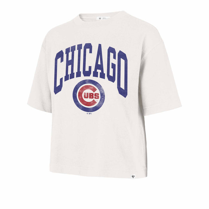 Chicago Cubs 47 Brand Women's Shale City Short Sleeve T Shirt