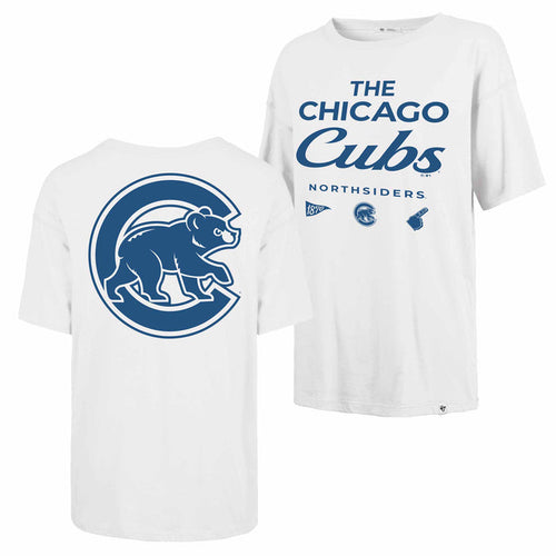Chicago Cubs 47 Brand Women's Show Off Sadie Short Sleeve T Shirt