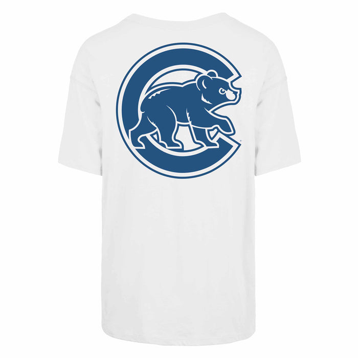 Chicago Cubs 47 Brand Women's Show Off Sadie Short Sleeve T Shirt